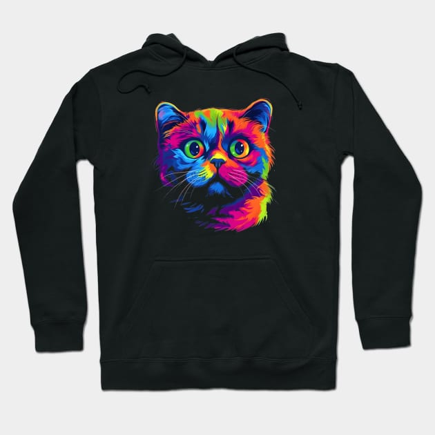 Celestial Scottish Fold Kitty Hoodie by Quotee